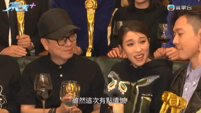 姚子羚未獲視後,受訪時難掩失望之情,鍾澍佳稱虧欠對方