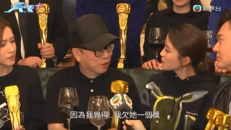 姚子羚未獲視後,受訪時難掩失望之情,鍾澍佳稱虧欠對方