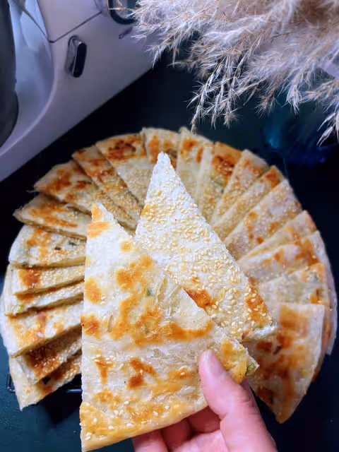 烙一次吃一個月蔥油餅/香蔥大餅