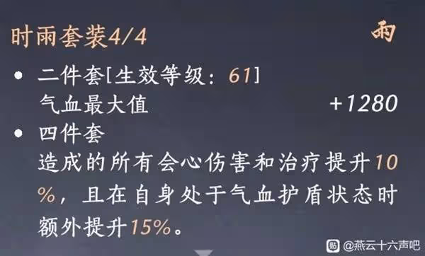 《燕雲十六聲》純奶配裝玩法詳解