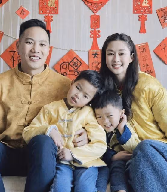 TVB前花旦新年曬一家四口合照!40歲仍少女味十足,去年宣布復出