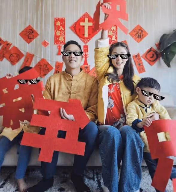 TVB前花旦新年曬一家四口合照!40歲仍少女味十足,去年宣布復出
