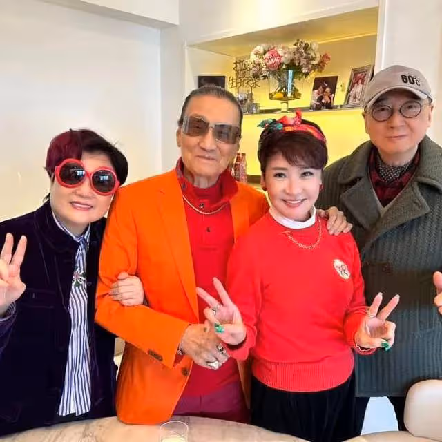 四哥謝賢罕見現身,精神不錯力破中風傳聞,林家棟陪伴更像兒子