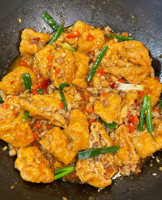 肉末炒豆泡（下飯菜）