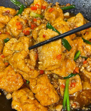 肉末炒豆泡（下飯菜）