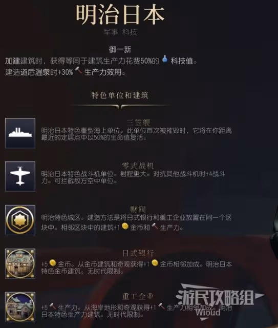 《文明7》明治日本強度與特點介紹