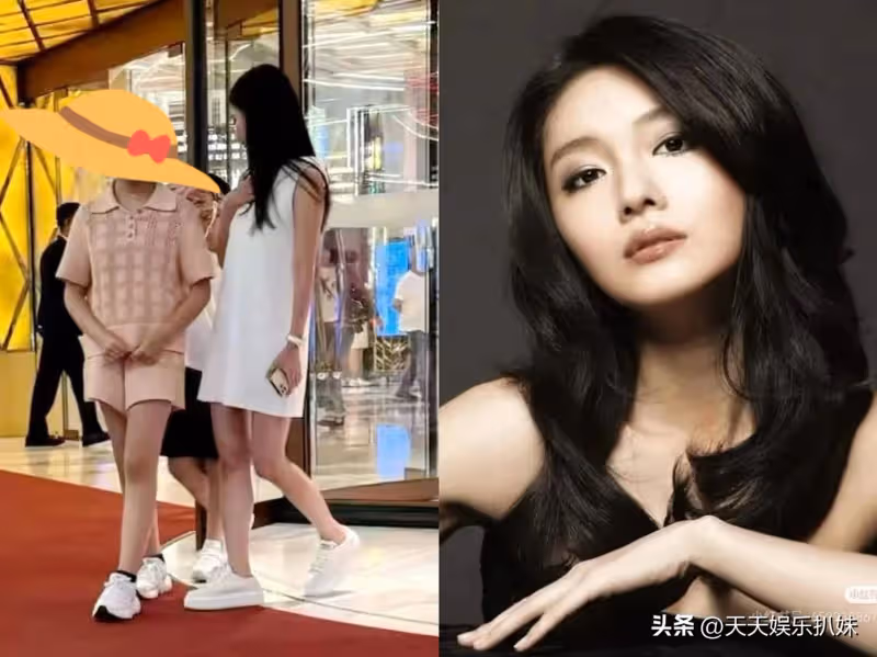 大S和具俊曄帶兒子逛街照流出，穿衣風格很韓范，兒子跟後爸很親