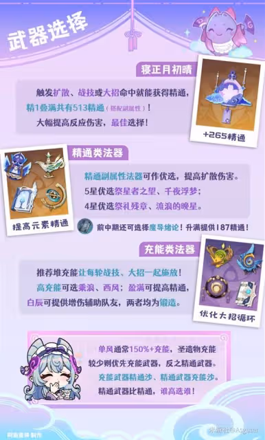 《原神》夢見月瑞希武器選擇推薦