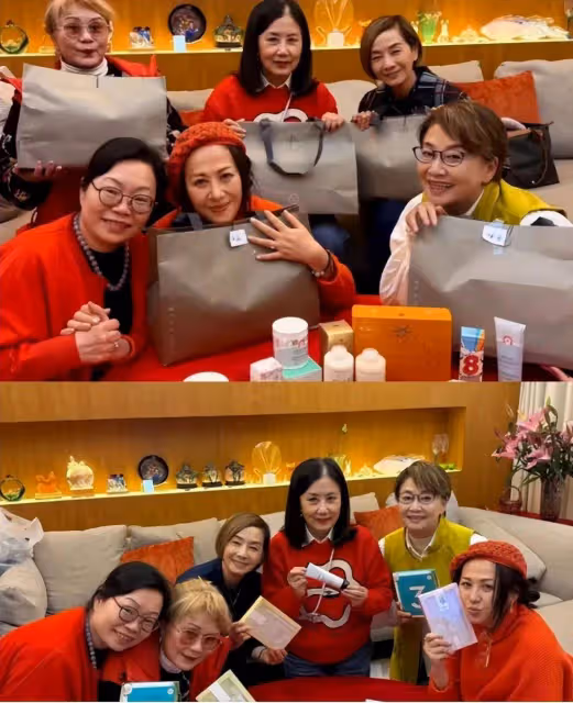 又來一波!汪明荃忙到元宵節仍有人拜年,與TVB「金童玉女」合影被指黑面?