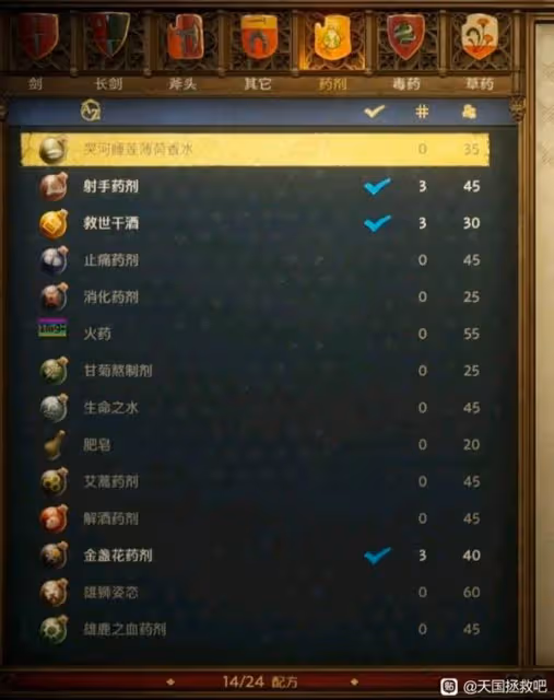 《天國:拯救2》亨利的救世干酒煉製方法