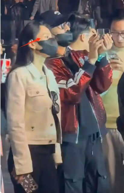 汪峰帶森林北看演唱會,女友眼神發獃疑似不開心,兩人避嫌無互動