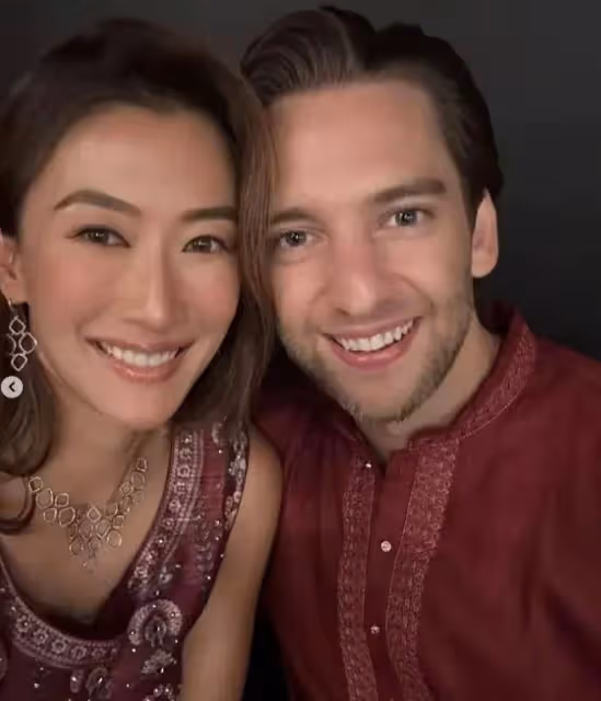 謝婷婷曬外籍男友,高大英俊疑似外國富商,女方6歲女兒也喜歡他