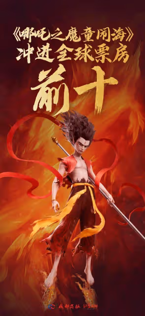 《哪吒2》衝進全球票房前10!破120.51億超過《獅子王》!