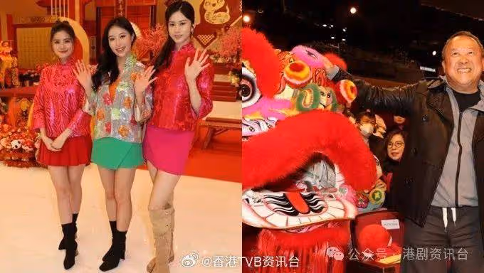 TVB新春團拜｜曾志偉狂摸獅頭圖沾好運