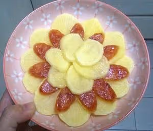 臘腸蒸土豆（附擺盤法）