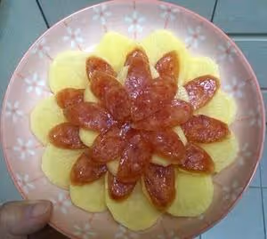 臘腸蒸土豆（附擺盤法）