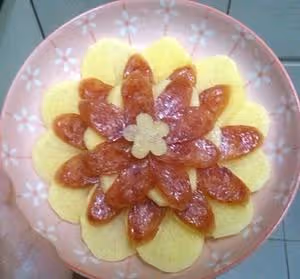 臘腸蒸土豆（附擺盤法）