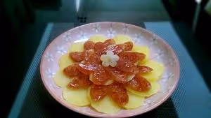 臘腸蒸土豆（附擺盤法）