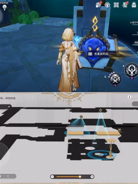 《崩壞:星穹鐵道》神悟樹庭地圖寶箱收集