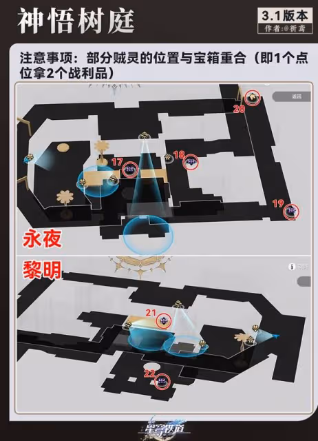 《崩壞：星穹鐵道》永夜神悟樹庭全寶箱收集