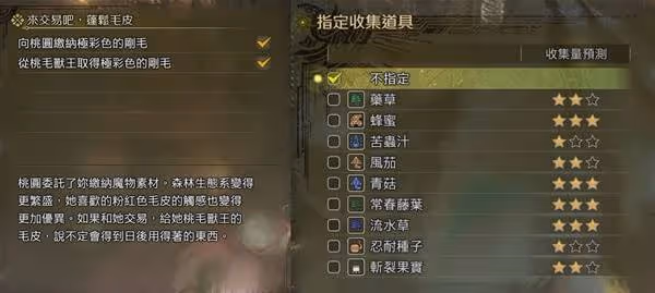 《怪物獵人:荒野》農場素材採集委託一覽