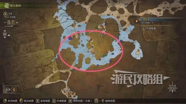 《怪物獵人:荒野》金色獨角仙捕捉位置地圖