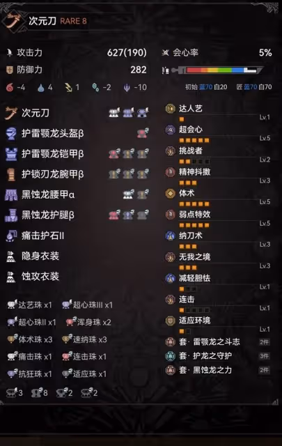 《怪物獵人:荒野》太刀百會配裝推薦
