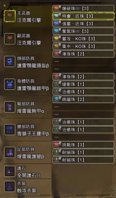 《怪物獵人:荒野》大錘高傷配裝分享