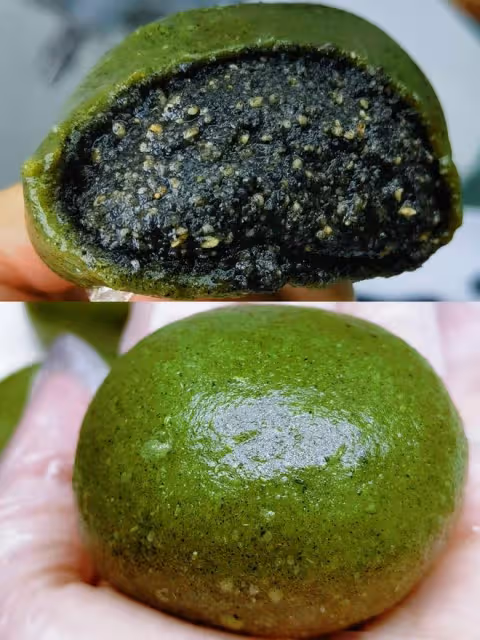 這個黑芝麻青團餡，太好吃了，你一定要收藏去做