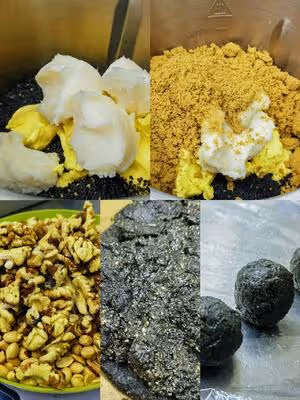 這個黑芝麻青團餡，太好吃了，你一定要收藏去做