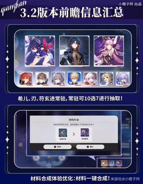 《崩壞:星穹鐵道》3.2前瞻直播兌換碼分享