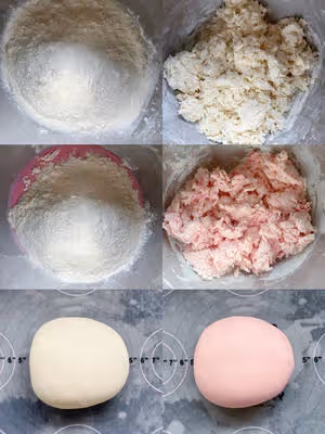 無糖無油！水光肌粉嘟嘟奶香雙色饅頭…超仙！