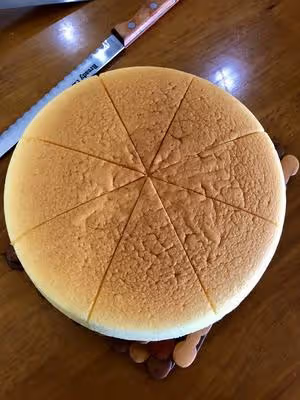 8寸輕乳酪蛋糕不開裂不縮腰