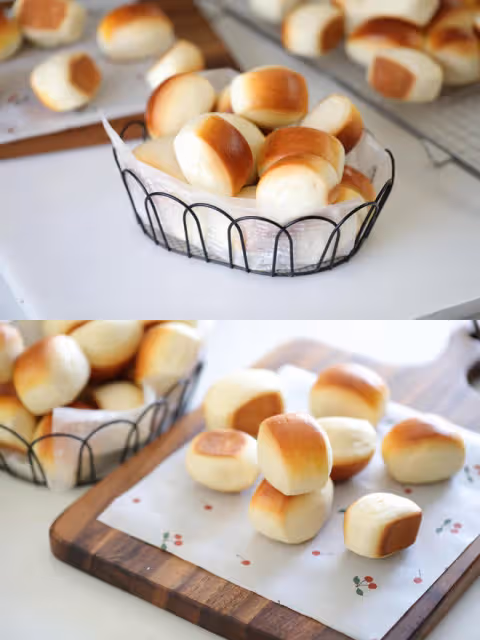 簡單易做、奶味十足的牛奶小饅頭