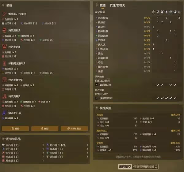 《怪物獵人：荒野》1.01太刀配裝推薦