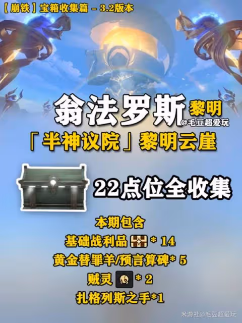 《崩壞：星穹鐵道》黎明雲崖寶箱位置一覽