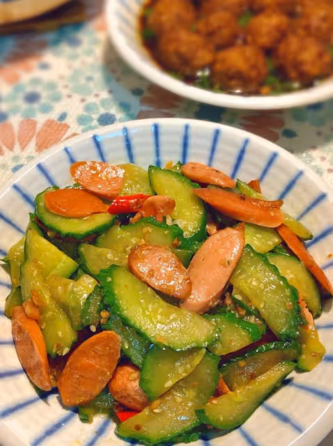 黃瓜炒火腿
