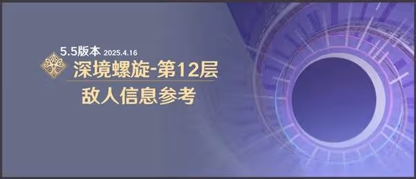 《原神》5.5深淵第12層敵人信息與站位參考