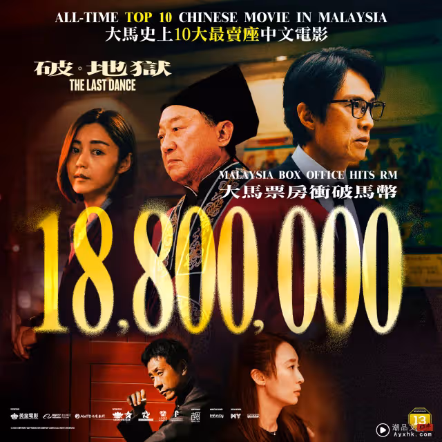 《破 · 地獄》全馬累計票房破1880萬！躍升馬來西亞十大最賣座中文片！