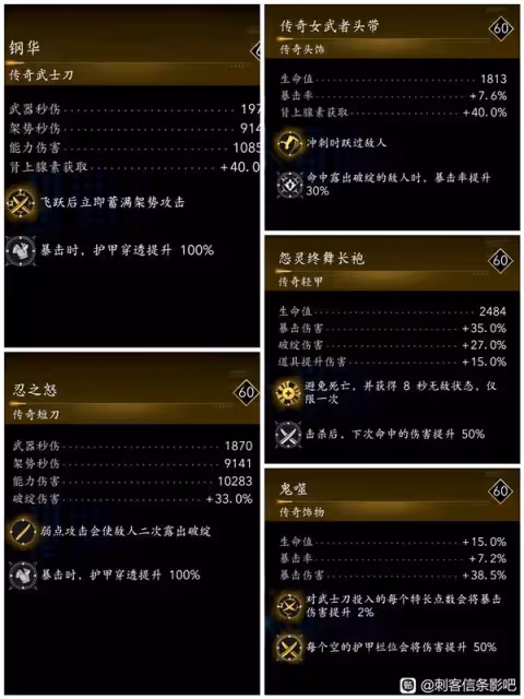 《刺客信條:影》奈緒江百穿暴擊流配裝分享
