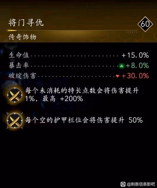 《刺客信條：影》奈緒江與彌助紫金配裝推薦