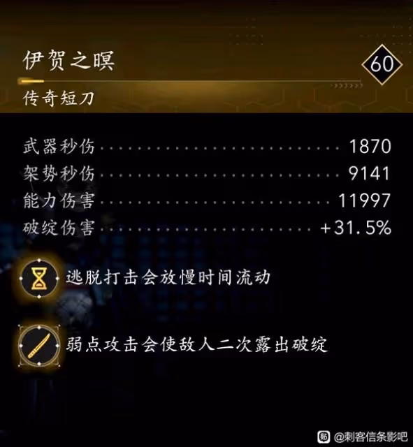《刺客信條：影》奈緒江與彌助紫金配裝推薦