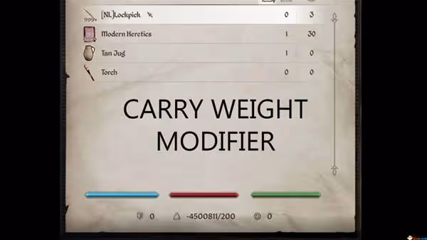 《上古捲軸4:重製版》負重修正MOD分享