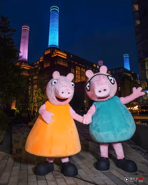 Peppa Pig 媽媽懷孕了!倫敦地標亮燈秀 第3胎性別!