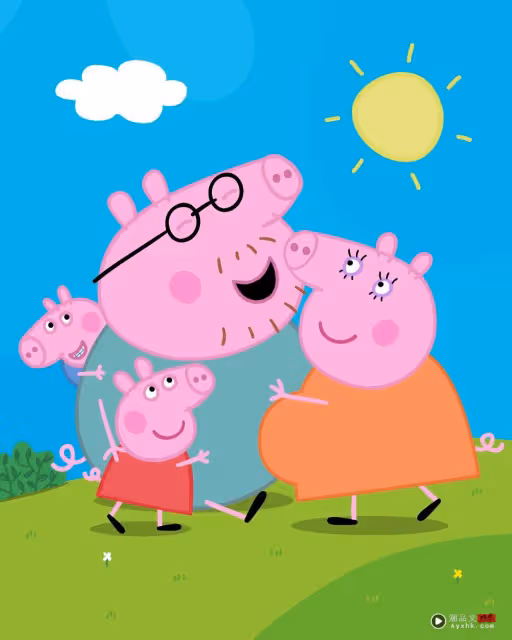 Peppa Pig 媽媽懷孕了!倫敦地標亮燈秀 第3胎性別!