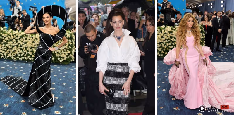 LISA首次亮相Met Gala!全身LV黑蕾絲 下半身僅穿條三角內內見人