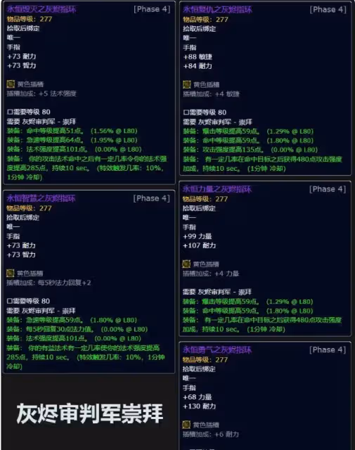 WLK懷舊服P4階段畢業戒指 灰燼審判軍聲望速刷攻略