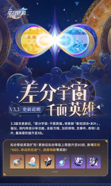 《崩壞:星穹鐵道》3.3差分宇宙更新說明