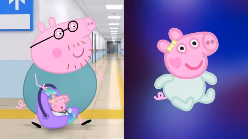 Peppa Pig 再當姐姐!豬媽媽平安誕下第三胎 一家五口合照曝光