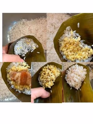 綠豆豬肉粽子
